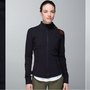 Lululemon Forme Jacket Black Zip-Up with Pockets, size S
